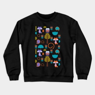 Owls and foxes Crewneck Sweatshirt